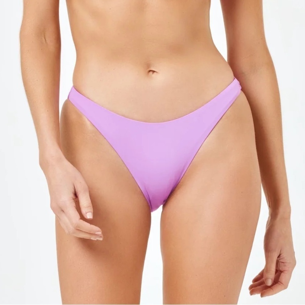 L*SPACE Camacho Hipster Bikini Bottom in Jewel Pink NWOT